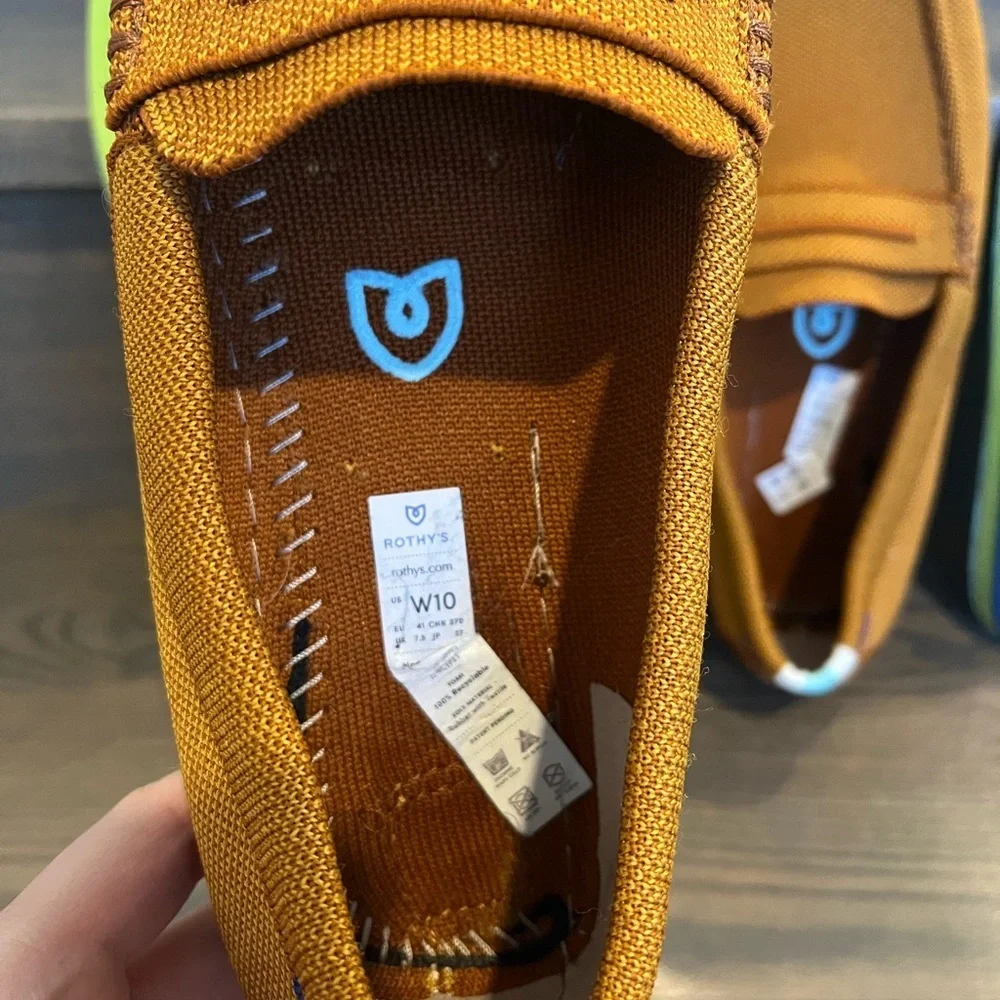 Rothy's The Driver in Mustard Size 10